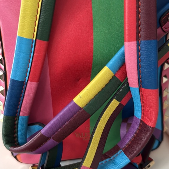 Valentino Rockstud 1973  Mini Backpack Rainbow Multicolor 2015 - Picture 11 of 11